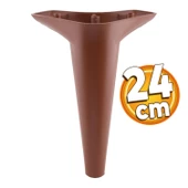Aspen Lüks Mobilya Kanepe Koltuk Tv Ünitesi Konsol Yükseltici Ayağı Ayakları 24 Cm Kahverengi Ayak thumbnail 1