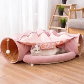 Çok İşlevli Katlanabilir Kedi Tünel Yatak - 6