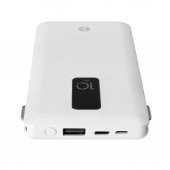 S-link IP-T100C 10000mAh Lightning+Micro+Type C Kablolu Powerbank Beyaz LCDli - 2