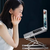 Polham Yükseklik Ayarlanabilir Notebook Standı, Katlanabilir Laptop Standı, Macbook Standı - 4