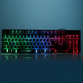 Dark Force Mekanik Hisli Rainbow Aydınlatmalı Türkçe Q Siyah Oyuncu Klavyesi (DK-AC-GK1000) - 1