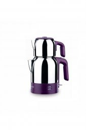 KORKMAZ A359-01 Demkolik Inox/violet Elektrikli Çaydanlık - 1