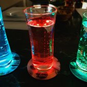 Veraart Işıklı Rakı Ya Bilenle Ya Dinleyenle Ya Güzelle İçilir Bardak Altlığı 2 li - 5