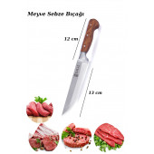 Mutfak Bıçak Seti 4 Parça Et Kesme Bıçağı Meyve Sebze Bıçakları Handmade Serisi - 3