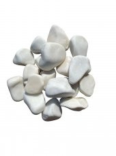 T-May Beyaz Dolomit Taşı 25 Kg 4-6 Cm Bahçe Süsü, Ve Akvaryum Dekorasyonu Için Dere Çakılı - 1