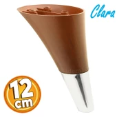 Clara Mobilya Kanepe Sehpa Tv Ünitesi Baza Koltuk Ayağı Kahverengi Krom Renk 12 Cm Ayakları - 1