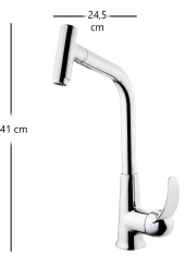 Venita Pirinç Başlıklı Spiralli Mutfak Evye Bataryası - 2