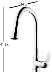 Venita Çift Fonksiyonlu Spiralli Mutfak Evye Batarya - 2