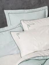 Cotton Box Elite Saten Çift Kişilik Nevresim Takımı Vanko Mint thumbnail 2