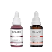 Solaris Cilt Tonu Eşitleyici Canlandırıcı Aha %10 + Bha %2 Serum 30 ml Ve Leke Karşıtı C Vitamini Serum - 1