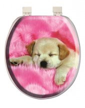 Softy Classic Desenli Yumuşak Klozet Kapağı Pembe - 1