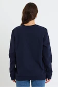 Süperlife Kadın Bisiklet Yaka Oversize Fit Brooklyn Baskılı İnce Sweatshirt SPR23SWK330 - 6