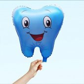 Diş Folyo Balon 50 cm - Mavi - 1
