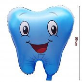 Diş Folyo Balon 50 cm - Mavi - 2