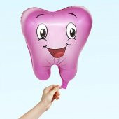 Diş Folyo Balon 50 cm - Pembe - 1