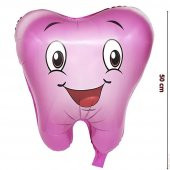 Diş Folyo Balon 50 cm - Pembe - 2