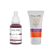 Solaris Cilt Tonu Eşitleyici Canlandırıcı Aha %10 + Bha %2 Serum (30 ml) Ve Leke karşıtı Güneş Kremi SPF 50+ - 1