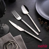 Nehir Çatal Kaşık Bıçak Takımı 84 Parça Dalyan Sade - 2