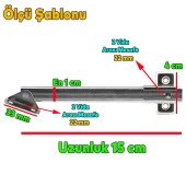 Kalkar Kapak Makası Dolap Çekmece Metal 15 Cm Sessiz Açma kapama Amortisör Piston - 3