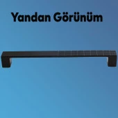 Bihter Desenli Mobilya Mutfak Dolabı Çekmece Dolap Kulpu Kulpları Kulbu Siyah 160 Mm Metal Kulp - 5