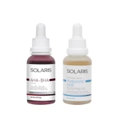 Solaris Cilt Tonu Eşitleyici Canlandırıcı Aha %10 + Bha %2 Serum 30 Ml Ve Hyaluronik Asit Serum Nemlendirici - 1