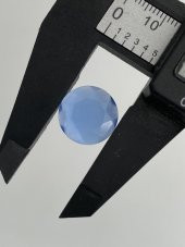 Faset Kesim Kedi Gözü Taş 14mm Mavi 1 Adet - 3