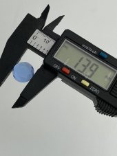 Faset Kesim Kedi Gözü Taş 14mm Mavi 1 Adet - 4