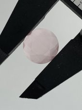Faset Kesim Kedi Gözü Taş 14mm Pudra Pembe 1 Adet - 3