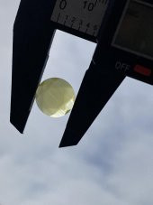 Faset Kesim Kedi Gözü Taş 14mm Sarı 1 Adet - 5