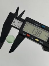 Faset Kesim Kedi Gözü Taş 14mm Yeşil 1 Adet - 4
