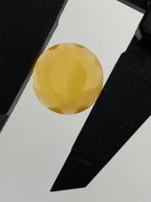 Faset Kesim Kedi Gözü Taş 14mm Turuncu 1 Adet - 3