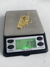 Tabitha Yazılı 925 Ayar Sarı Gümüş Kolye 2,70 Gram - 5