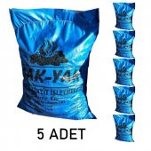 Çak-Yak Yerli Tozsuz Yıkanmış 6000 Kalori Ceviz Kömür 25 KG x 5 Adet - 1