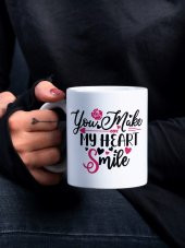 Sevgiliye Hediye Romantik Özel Tasarım Baskılı Kupa Bardak Kahve Bardağı-Sevgililer Günü Hediyesi thumbnail 1