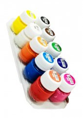 Guaj Boya 10 Renk x 20 Ml Su Bazlı Tüp 1 Paket Südor Guaj Boya Seti Şişe İçerisinde 10 lu - 4