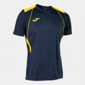 joma championship vii short sleeve t-shirt navy yellow - 1