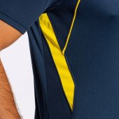 joma championship vii short sleeve t-shirt navy yellow - 8