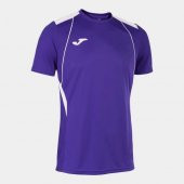 joma championship vii short sleeve t-shirt purple white - 1