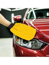 Bikomponent Mikrofiber Köpürtme ve Parlatma Eldiveni Sarı - 3