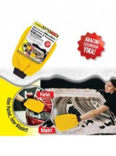 Bikomponent Mikrofiber Köpürtme ve Parlatma Eldiveni Sarı - 4