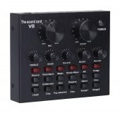 Blic V8 Ses Usb Kulaklık Mikrofon Web Yayını Canlı Harici Ses Kartı - 2