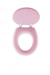 Softy Classic Desenli Yumuşak Klozet Kapağı Pembe thumbnail 3