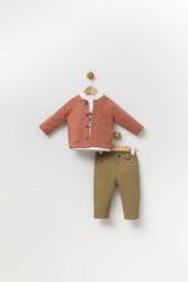 Gabardin Ceket Pantolon Badi Bayramlık Erkek Çocuk Spor Takım Elbise 3lü 13819 - 10