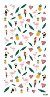 Tropik Tırnak Dövmesi,Tırnak Tattoo,Nail Art ,Tırnak Sticker - 2