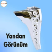 Seher 1 Çift Avangart Mobilya Kanepe Konsol Tv Ünitesi Koltuk Ayağı 18 Cm Krom Renk Ayakları thumbnail 7