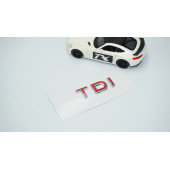 DK Tuning TDi 3 Kırmızı Bagaj Krom ABS Yazı Logo Skoda İle Uyumlu - 2