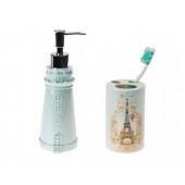 ZBOSP-C271 SIVI SABUNLUKDİŞ FIRÇALIK 2 Lİ BANYO SETİDENİZ FENERİ VE PARİS thumbnail 1