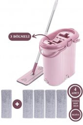 Flora Trio 3 Bölmeli Tablet Mop Temizlik Seti 14lt, 4 Adet Yedek Mikrofiber Bez Hediyeli thumbnail 1