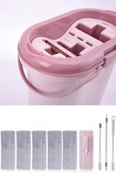 Flora Trio 3 Bölmeli Tablet Mop Temizlik Seti 14lt, 4 Adet Yedek Mikrofiber Bez Hediyeli thumbnail 4