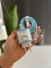 Şarj Başlığı Ve Kablo Koruyucu 4'Lü Set Iphone Uyumlu - 1